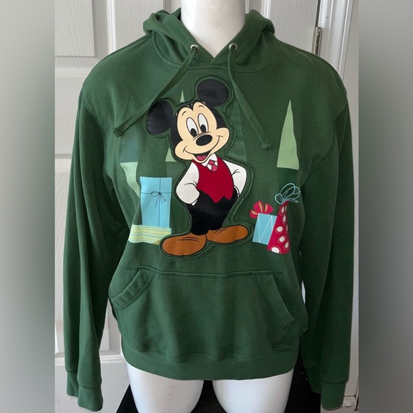 Disney Store Original Mickey Mouse Christmas Hoodie Unisex size Small - Picture 1 of 3